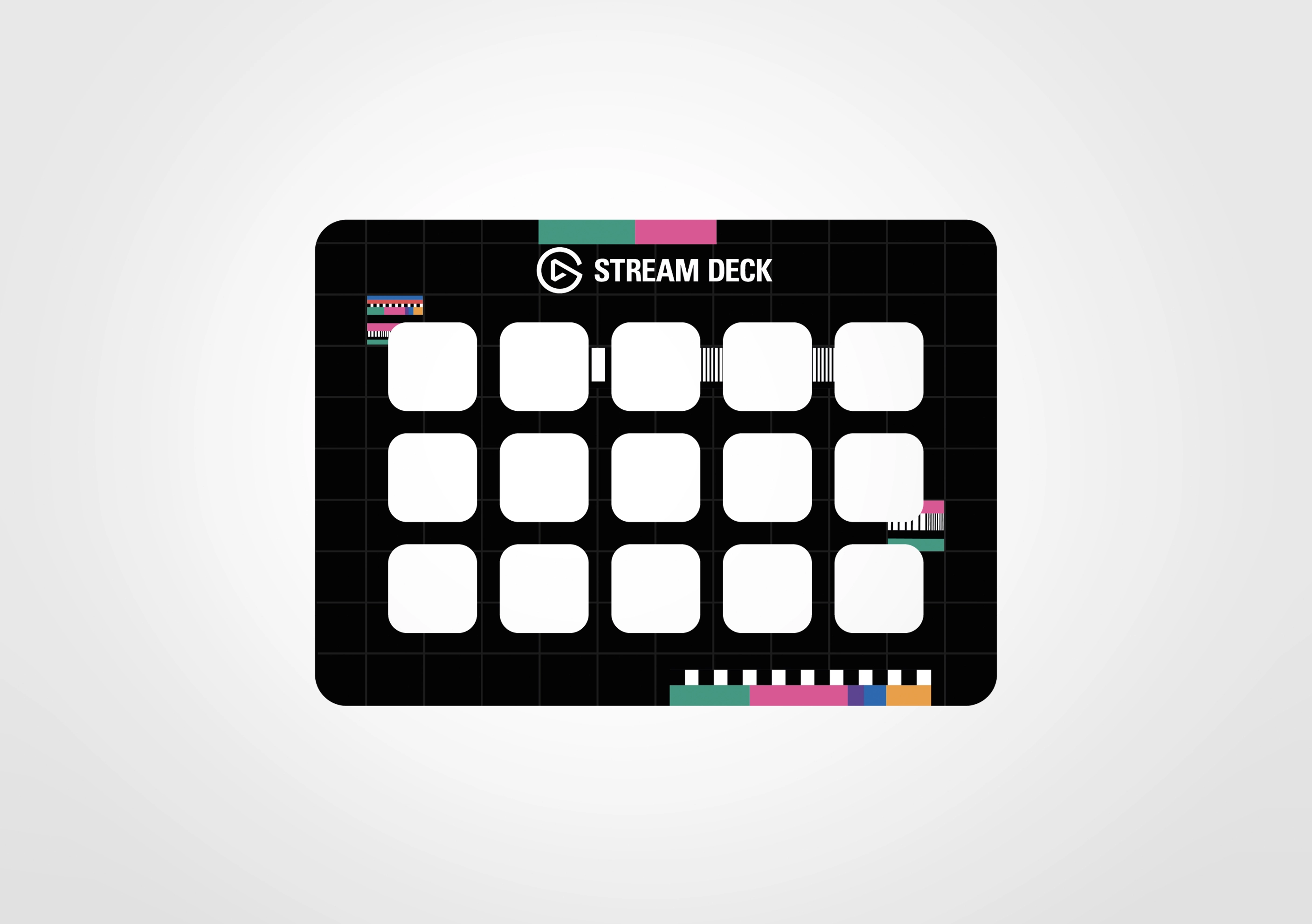 Stream Deck Plain Grain Pink Faceplate | Elgato